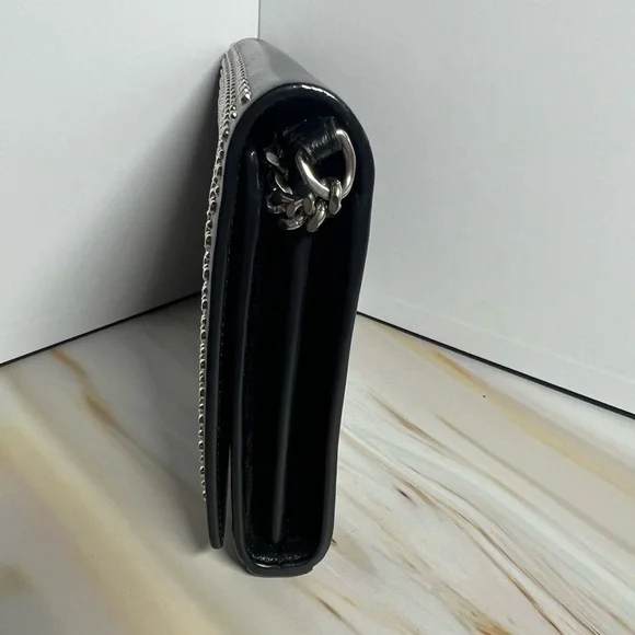 YSL Black Studded Clutch - Picture 3 of 10